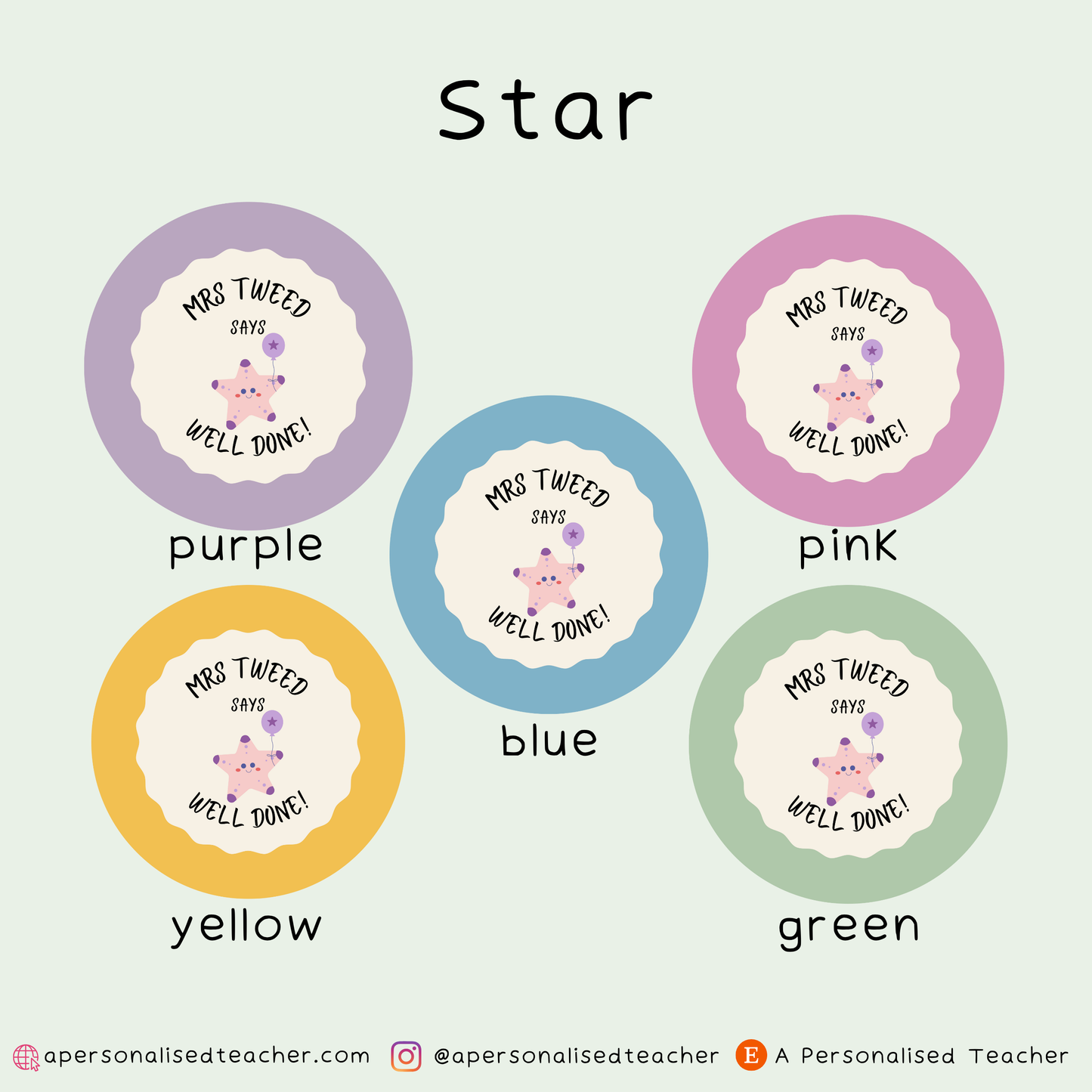 Personalised Teacher Stickers