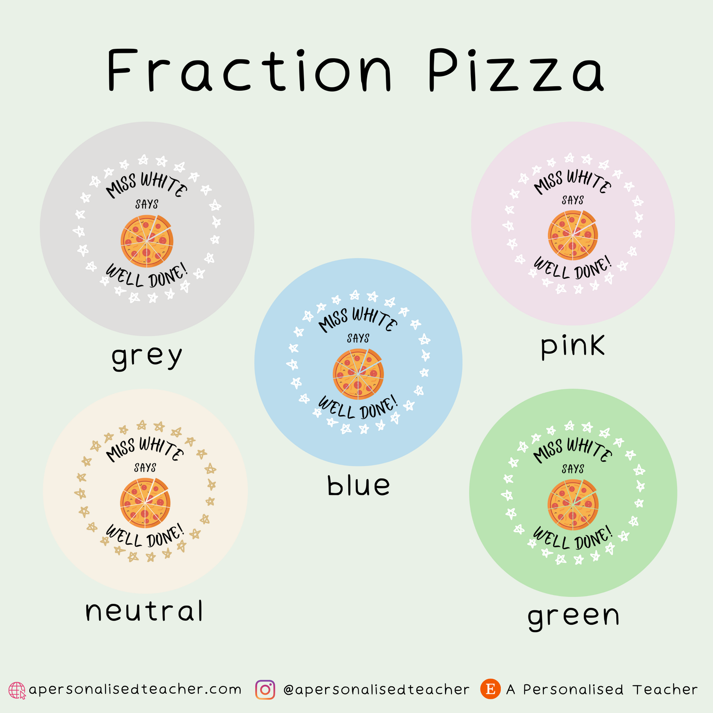 Personalised Maths Teacher Stickers