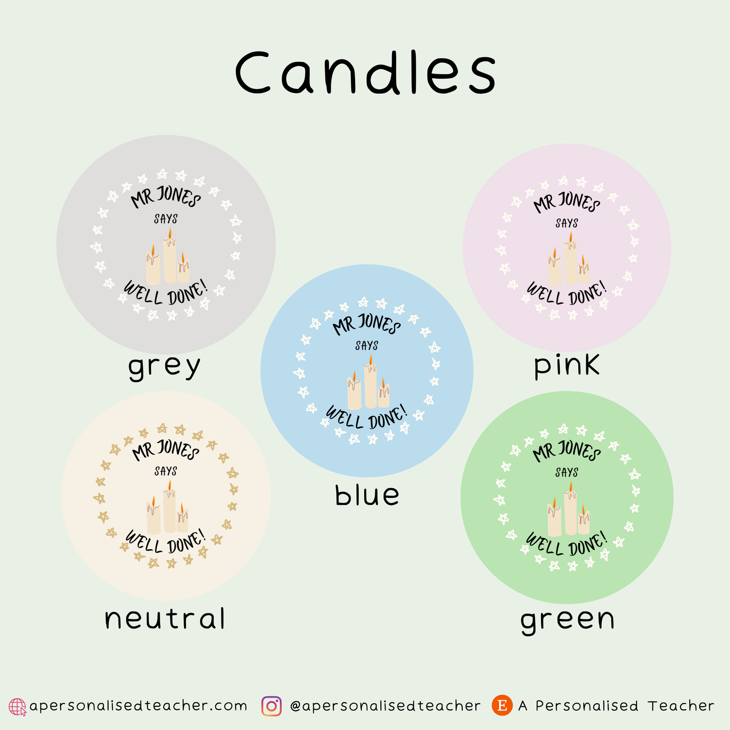 Personalised RE Teacher Stickers