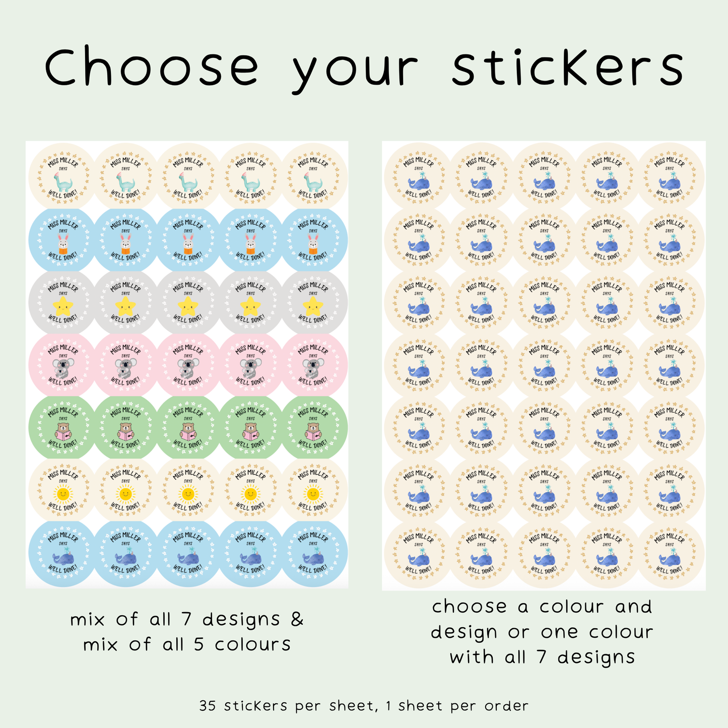 Personalised Teacher Stickers