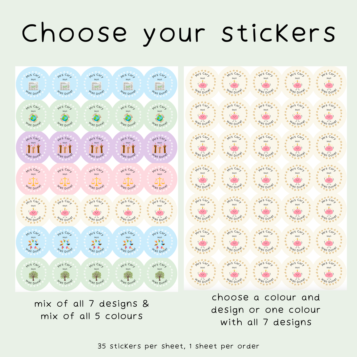 Personalised Sociology Teacher Stickers