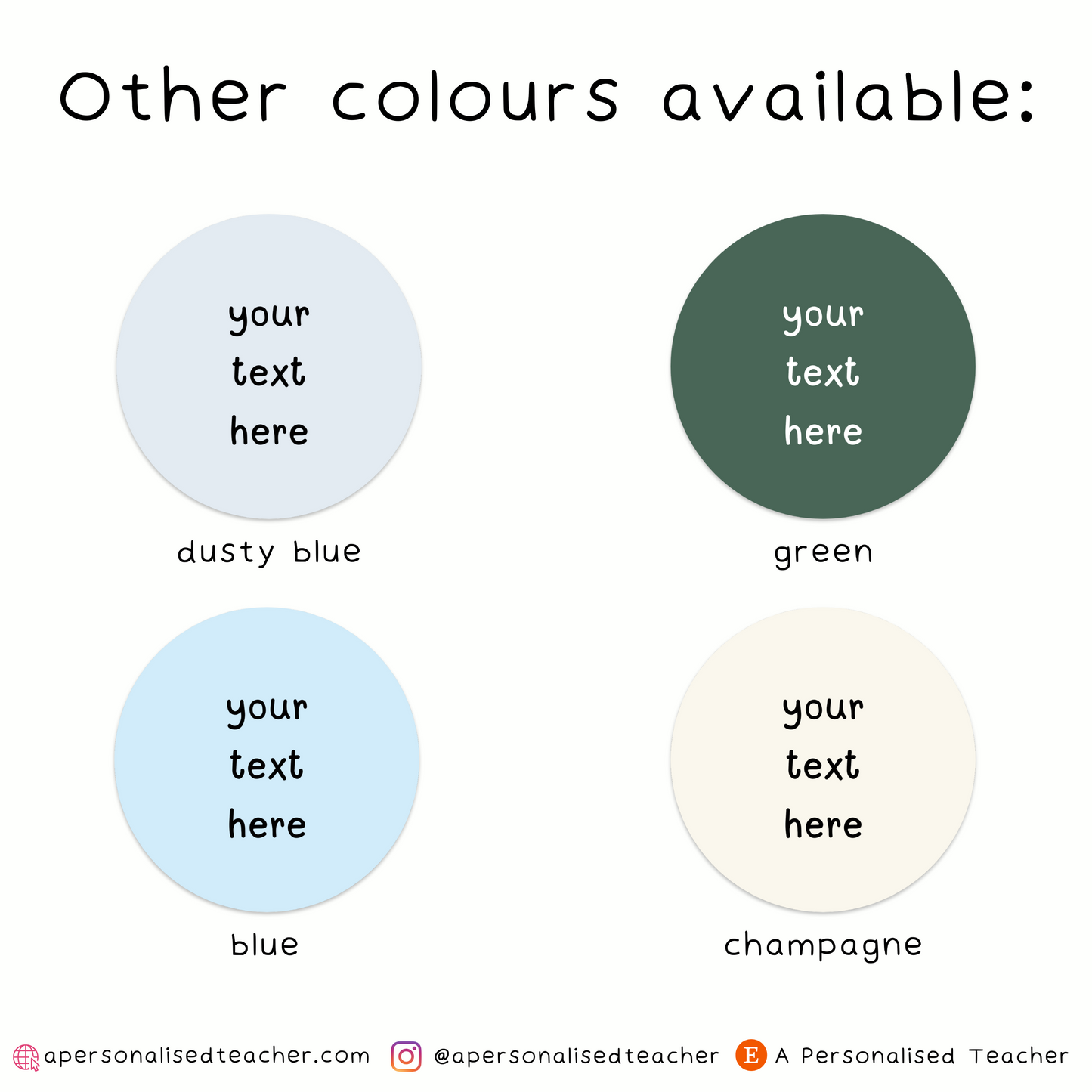 Personalised Custom Wording Stickers