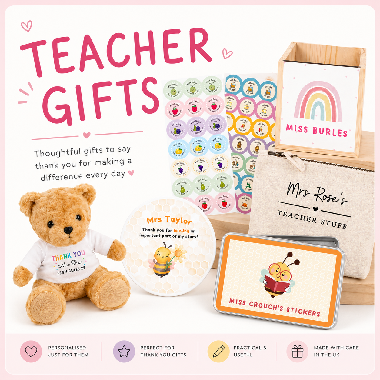 Personalised Teacher Gifts | Gifts for Teachers & TAs
