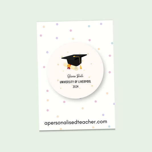 Personalised Graduation Badge