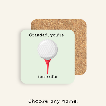 Personalised You're tee-rrific Coaster