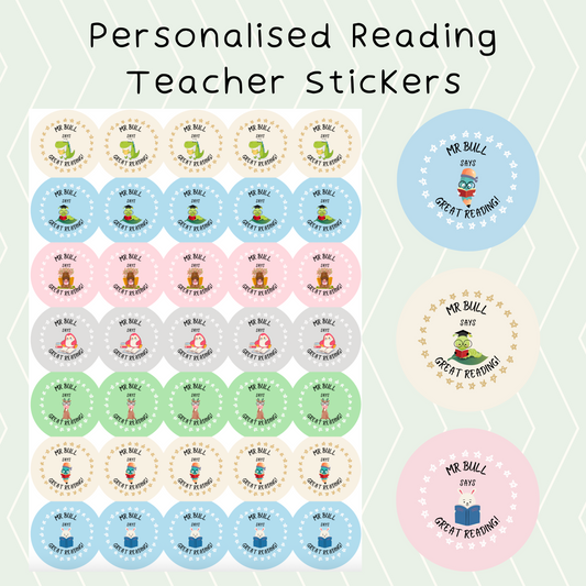 Personalised Reading Stickers