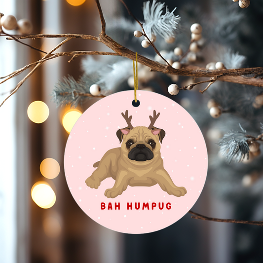 Bah HumPug Christmas Decoration