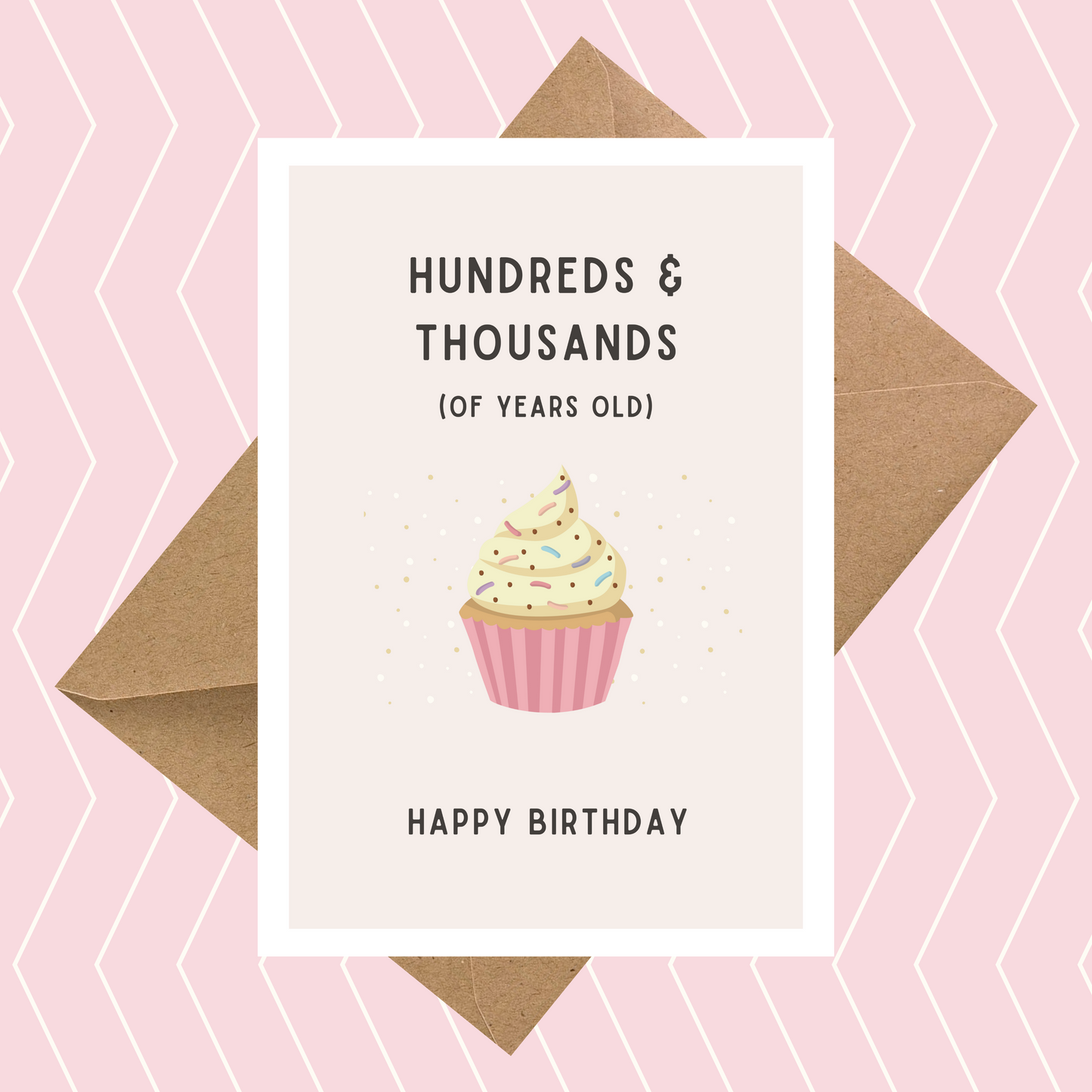 Hundreds & Thousands of Years Old Funny Birthday Card