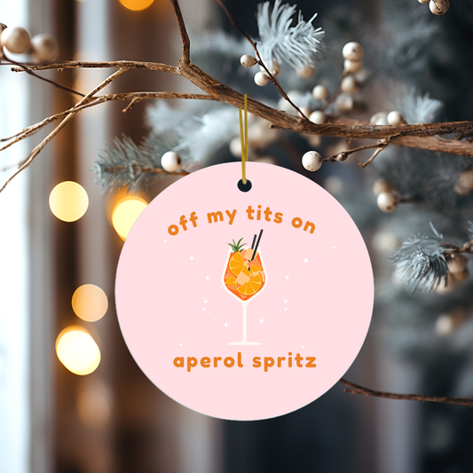 Off My Tits on Aperol Spritz Christmas Decoration