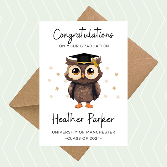 Personalised Congratulations Graduation Card