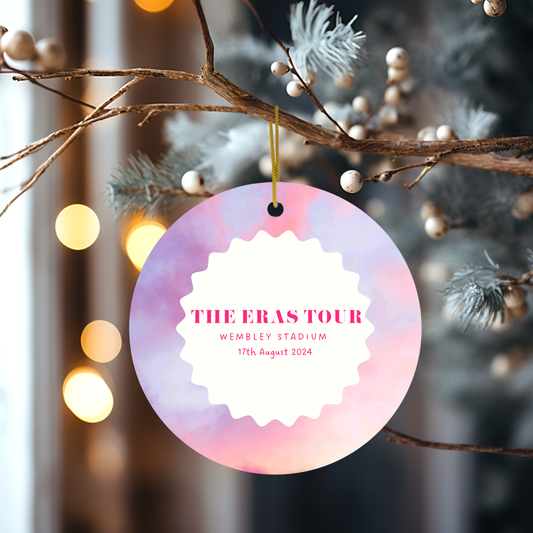 Personalised Eras Tour Christmas Decoration