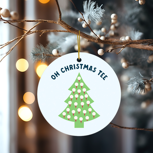 Oh Christmas Tee Golf Christmas Decoration