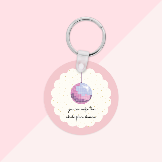 Taylor Swift Inspired Whole Place Shimmer Keyring