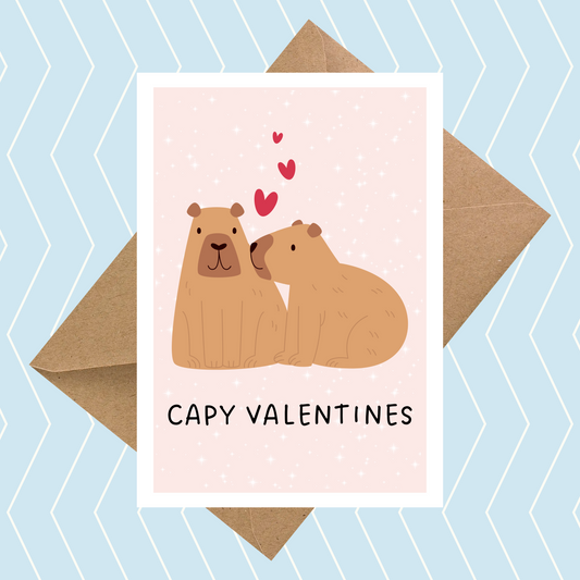 Capy Valentines Card