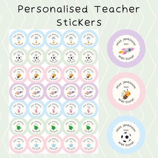 Personalised Teacher Stickers