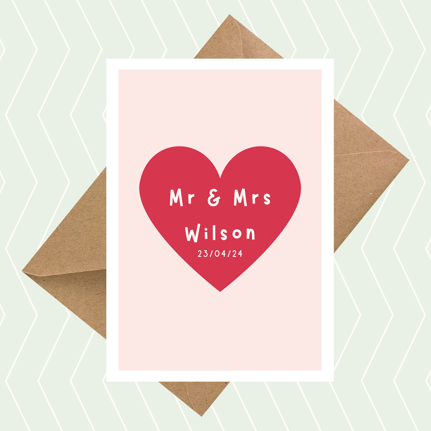 Personalised Mr & Mrs Card