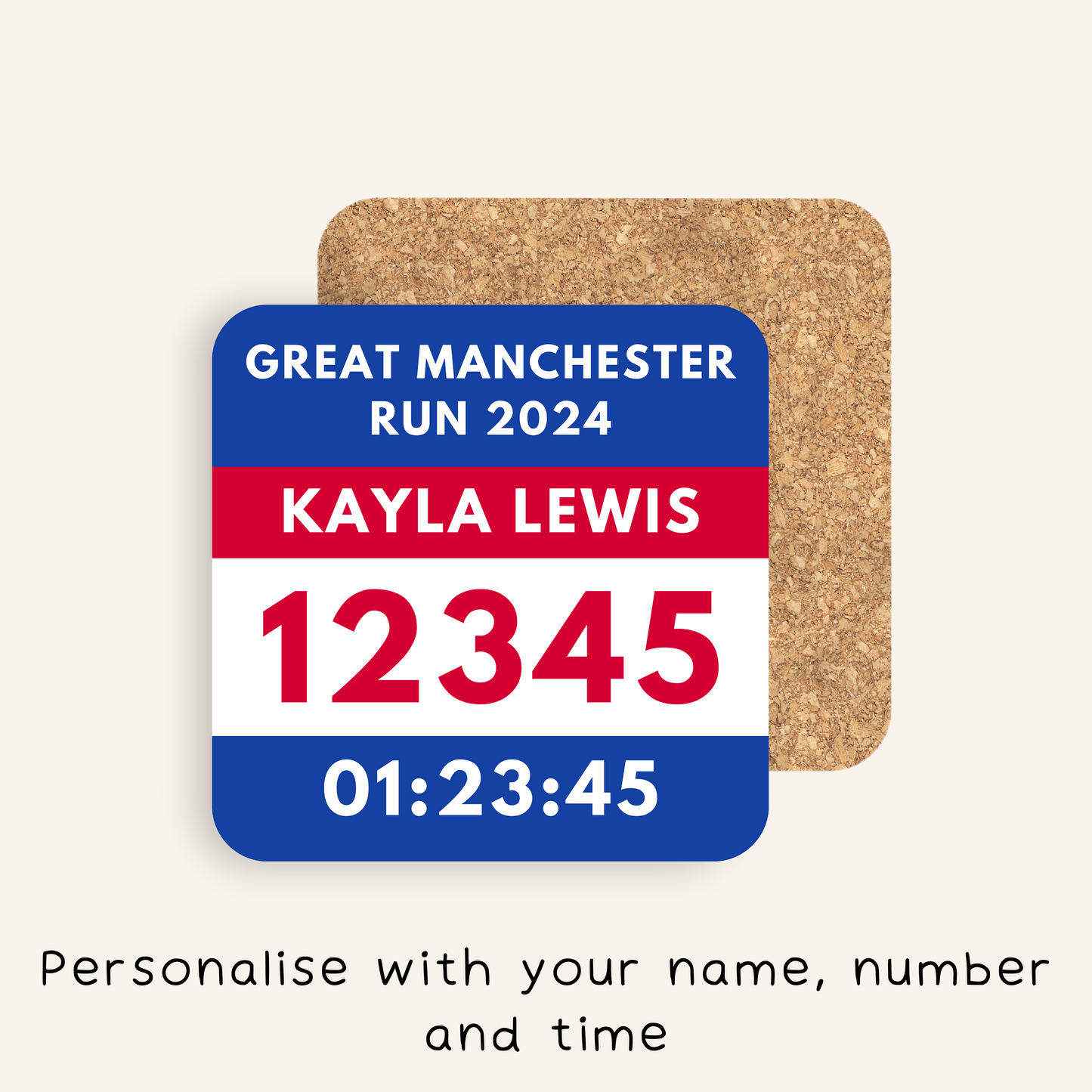 Personalised Great Manchester Run Coaster