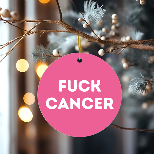 Fuck Cancer Hanging Decoration