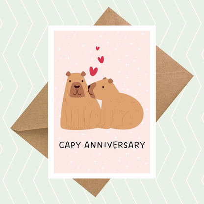 Capy Anniversary Card
