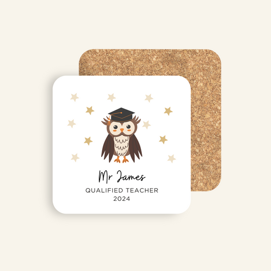 Personalised Qualified Teacher Coaster