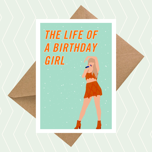 The Life of a Birthday Girl Card
