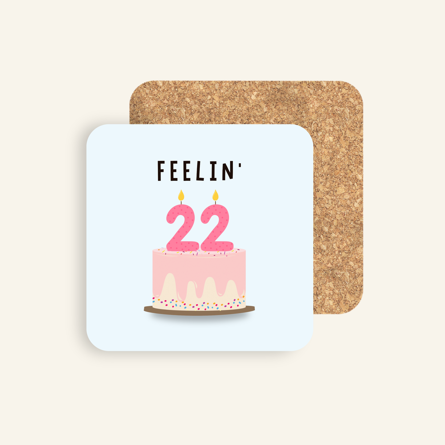 Taylor Swift Inspired Feelin' 22 Coaster