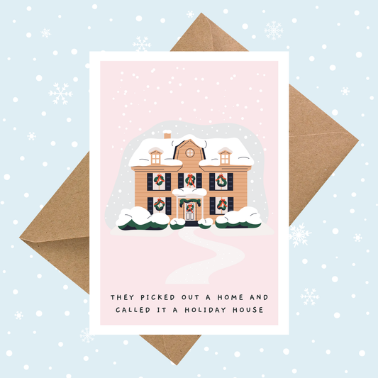 Taylor Swift Inspired Holiday House Christmas Card