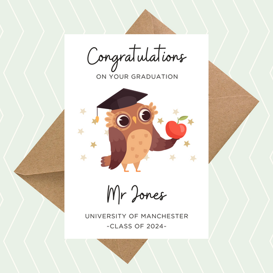 Personalised Qualified Teacher Card