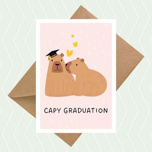 Capy Graduation Card