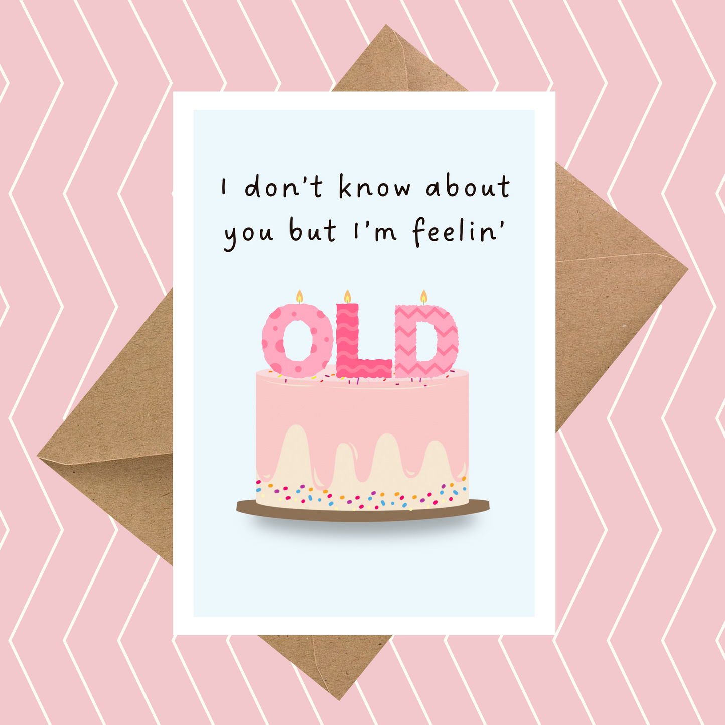 I Don't Know About You but I'm Feelin' Old Birthday Card