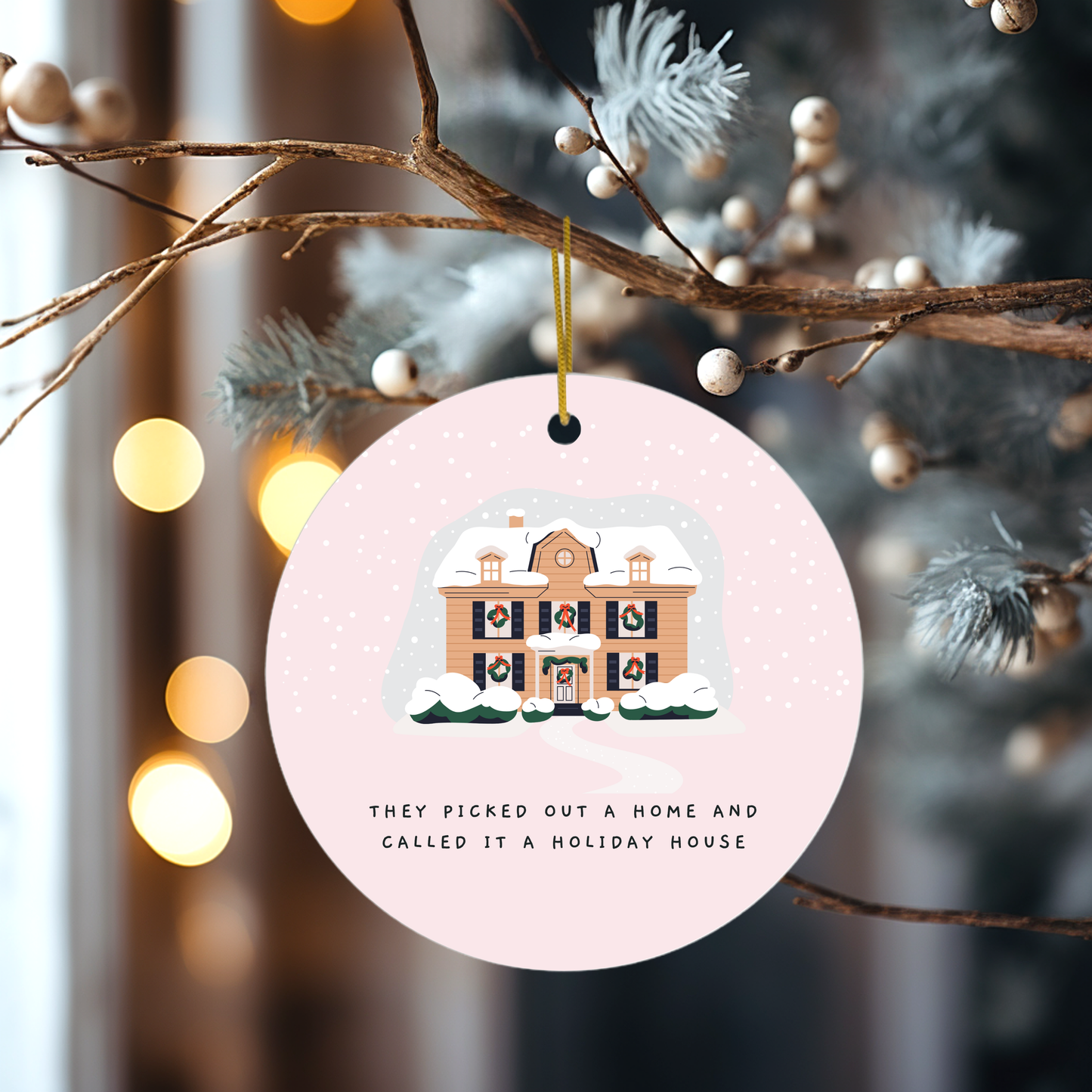 Taylor Swift Inspired Holiday House Christmas Decoration