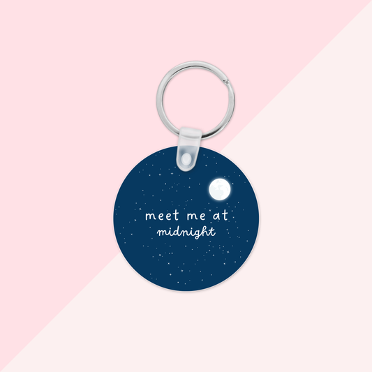 Taylor Swift Inspired Meet Me at Midnight Keyring