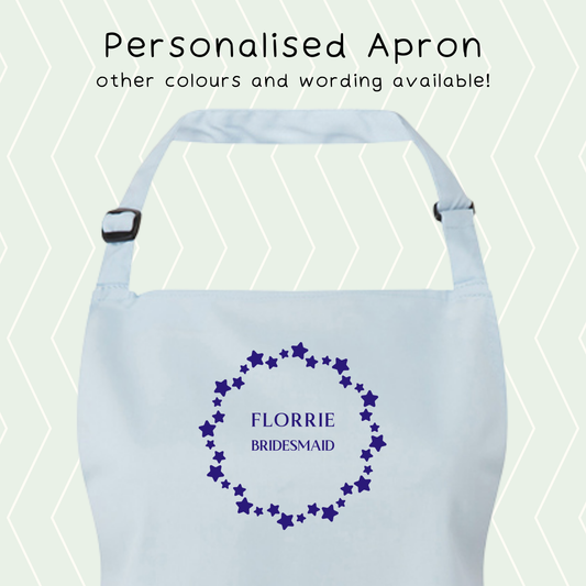 Personalised Wedding Party Apron