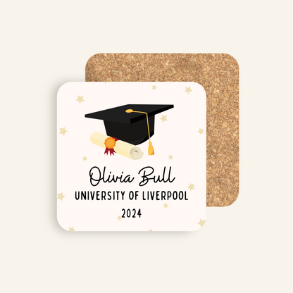 Personalised Graduation Coaster