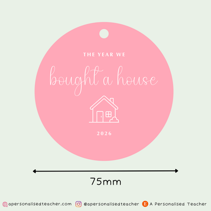 Personalised The Year We Bought a House Christmas Decoration