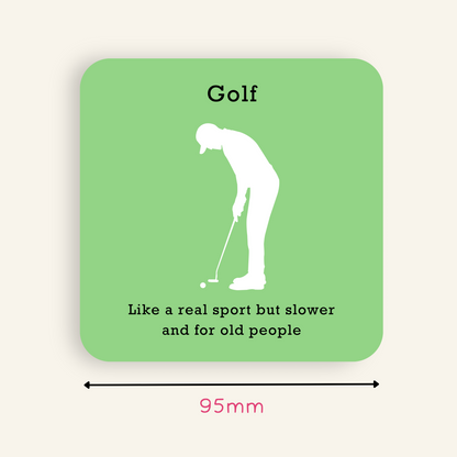 Funny Golf Coaster