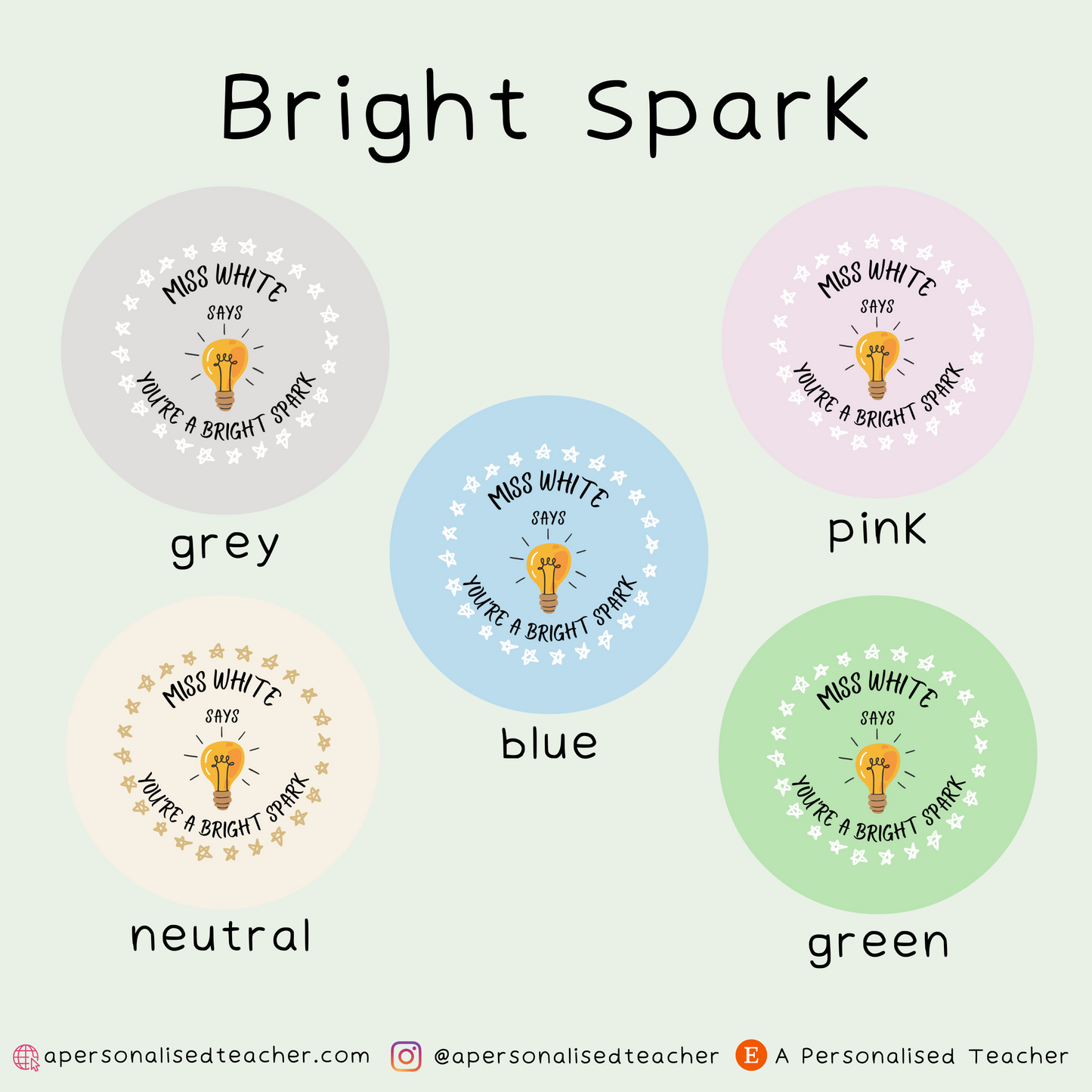 Personalised Science Teacher Stickers