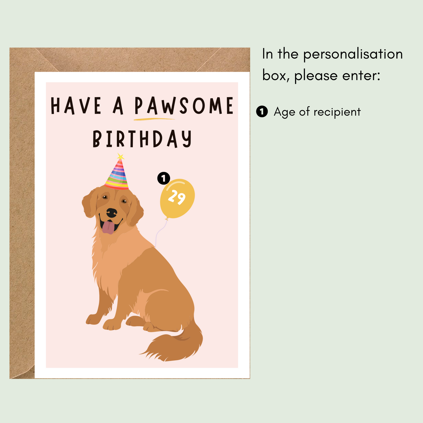 Have a Pawsome Birthday Card