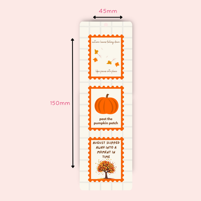 Taylor Swift Inspired Autumn Bookmark