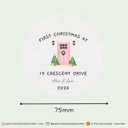 Personalised First Christmas in New Home Decoration