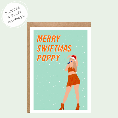 Personalised Merry Swiftmas Card