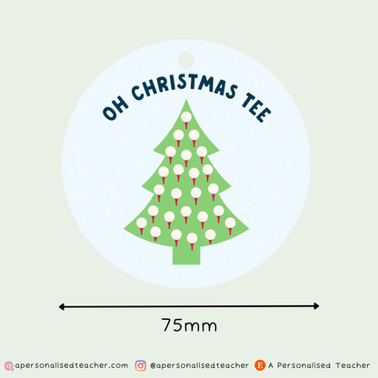 Oh Christmas Tee Golf Christmas Decoration