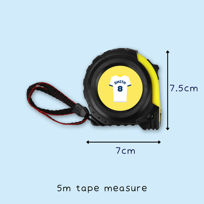 Personalised Football Shirt Tape Measure
