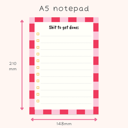 Funny Shit to Get Done Notepad