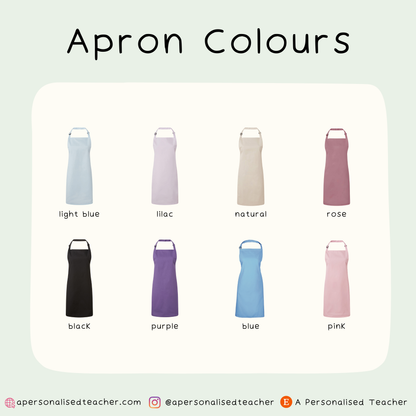 Personalised Wedding Party Apron