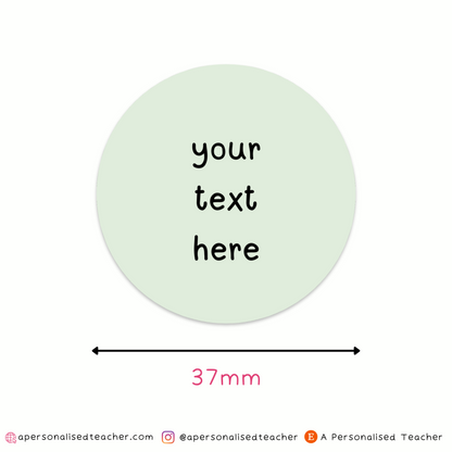 Personalised Custom Wording Stickers