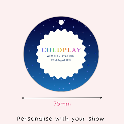 Personalised Coldplay Tour Christmas Decoration