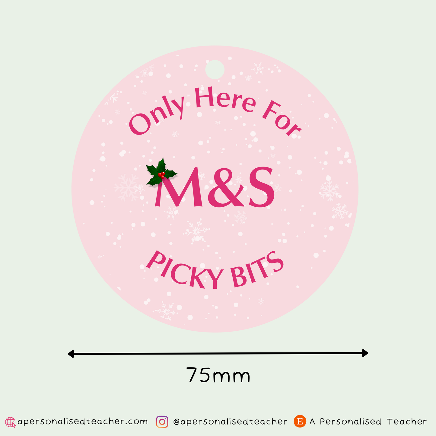 Only Here For M&S Picky Bits Christmas Decoration