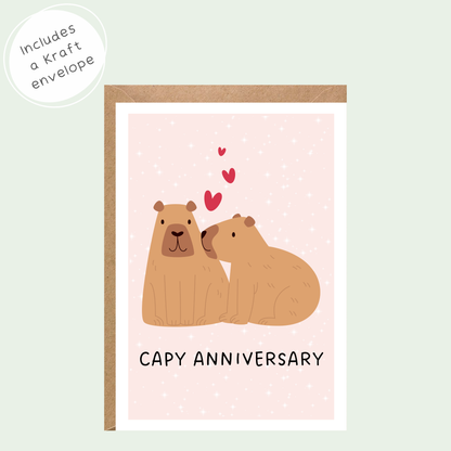 Capy Anniversary Card