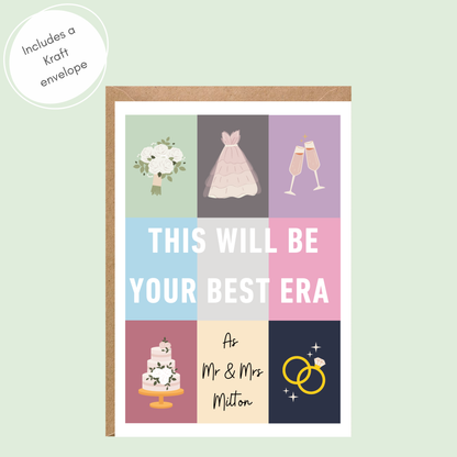 This Will Be Your Best Era Personalised Wedding Card